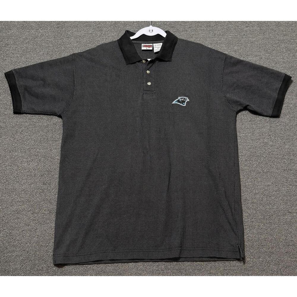 VTG The Edge NFL Carolina Panthers Polo Golf Shirt Men Large